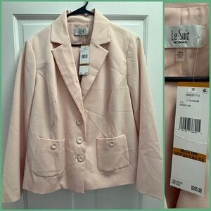 Le Suit Soft Pink Blazer